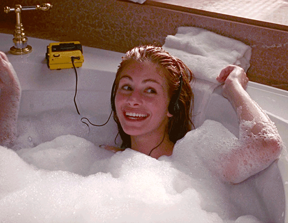 Julia Roberts baño relajante