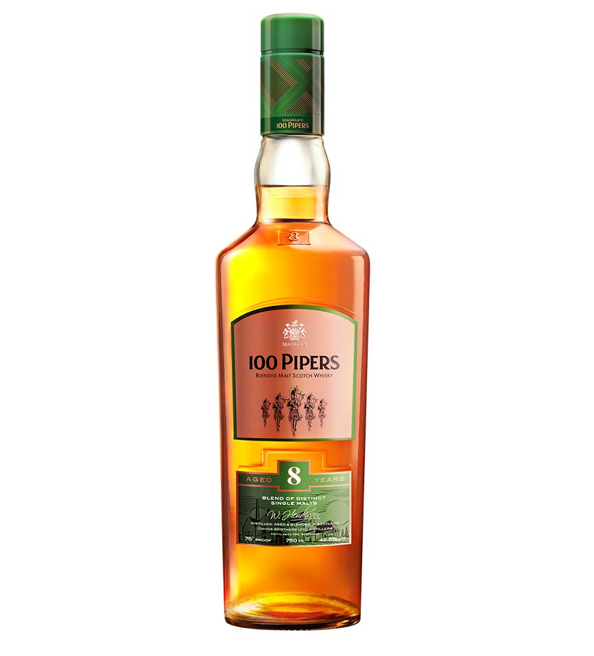 Buenos Whiskys para 2022: 100 Pipers 8